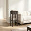 Console fonctionnelle, table d'appoint étroite avec tiroir, table de chevet compacte, table d'appoint gain de place