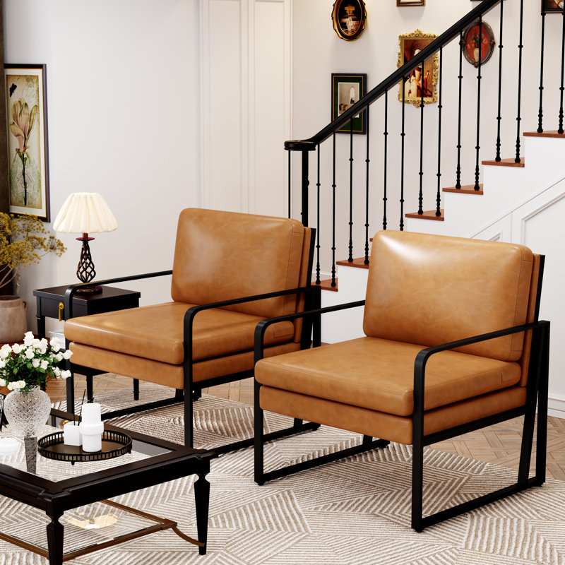 Bouk Faux Leather Armchair