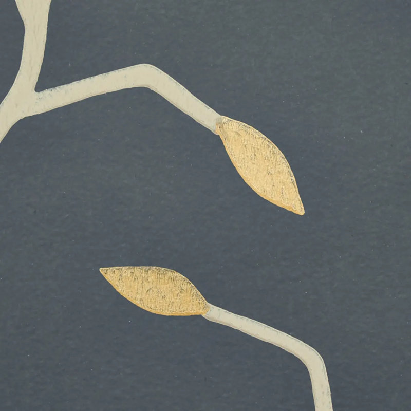 Cymbeline Wallpaper, Charcoal/Gold