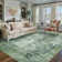 Elroy Modern Abstract Machine Washable Area Rug with Non-Slip Rubber Backing