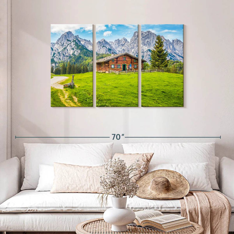 Alvord Chalet In The Alps, 28" H x 45" W