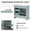 Ensemble de meuble-lavabo 36 po avec lavabo sous-comptoir en céramique, 2 tiroirs et charnières à fermeture en douceur, moderne-115672423