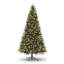 Arbre de Noël pré-éclairé, arbre de Noël Sparkle avec lumières blanc chaud - 8 modes, extension automatique à charnières, support en métal pliable, arbres de Noël en PE et PVC pour porche, fête, bureau