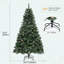 6ft Green Artificial Christmas Tree with pinecone