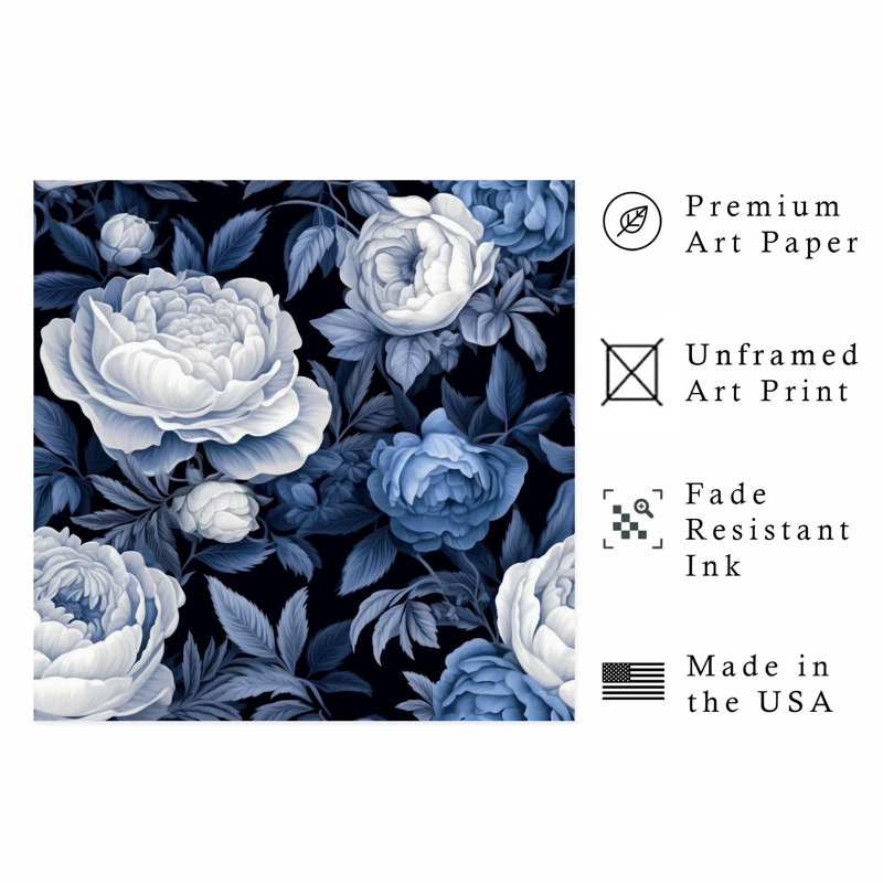 Art floral de William Morris, H 20 po x l 20 po