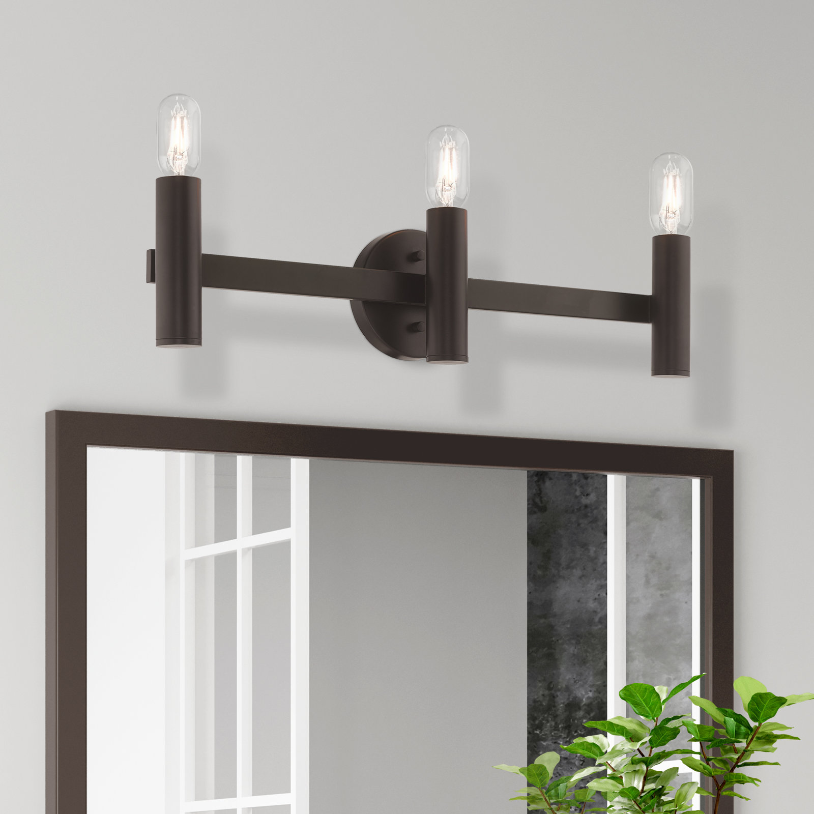 Martella 3 Light Dimmable Vanity Light, Bronze