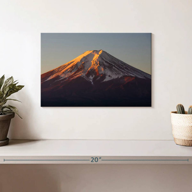 Alvord Mt Fuji Sunrise, H 8 po x l 12 po