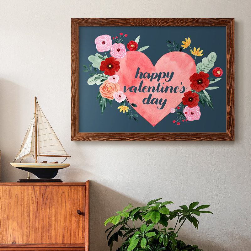 Sweet Hearts Collection, peinture sur toile encadrée, Érable, H 14 po x l 20 po x P 1,5 po