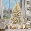 Arbre de Noël artificiel enneigé 9 pi avec éclairage réglable 9 pi-576460910