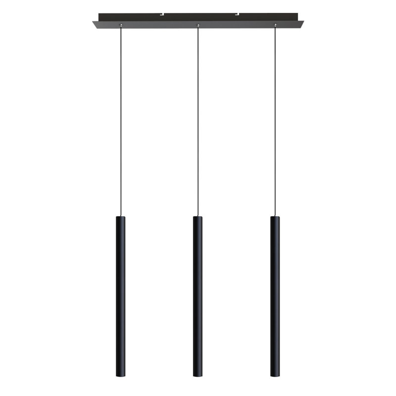 Baileyton 3 - Light Kitchen Island Pendant, Black
