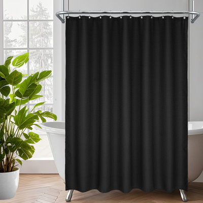 Rideau de douche à tissage gaufré