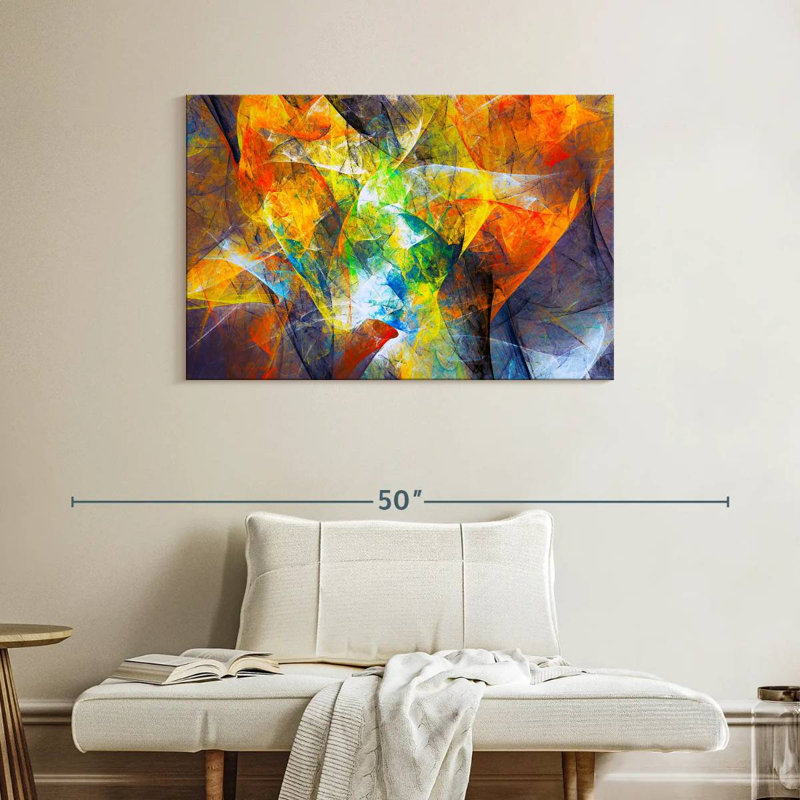 Abstrait mouvement excentrique Avery, H 26 po x l 39 po