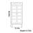 Nordic style retro bookcase