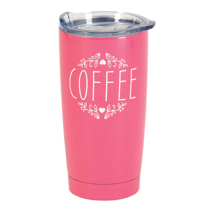Parce que les lundis 20 oz. Gobelet de voyage à double paroi en acier inoxydable