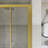 44"-48" W X70 H Aluminum Framed Sliding Shower Door In Brushed Gold Finish-118558509