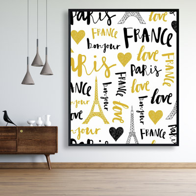 Bonjour La France 1 Print On Canvas