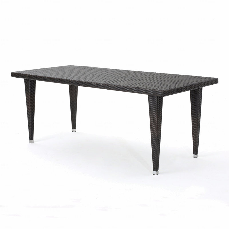 Table de patio rectangulaire