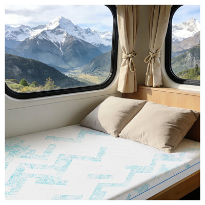 Matelas en mousse à mémoire de forme très court 10 po RV avec infusion de gel et housse respirante