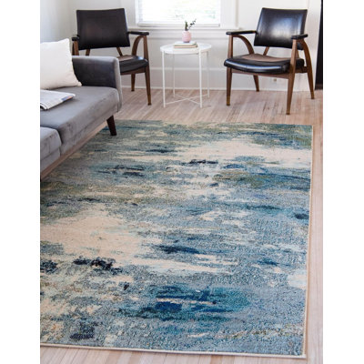 Keimar Washable Abstract Indoor Rug