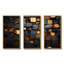 Cubes dorés abstraits géométriques III - art mural géométrique-1414452512-1414452513