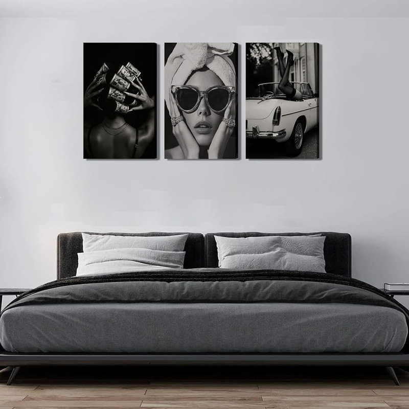 3 Piece Wrapped Canvas Print, 40 cm H x 30 cm W