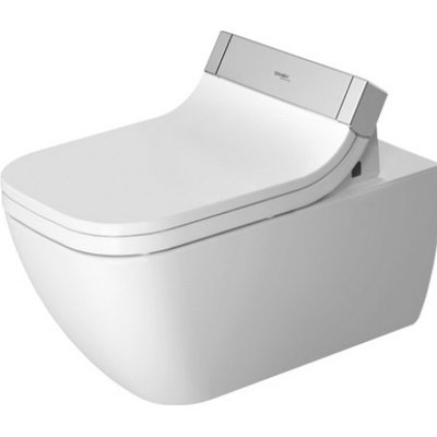 Happy D Wall Mounted Washdown Rimless Dual Flush Elongated Toilet Bowl (Seat Not Included)