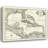 Williston Forge unknown Gallery Wrapped Canvas Art Titled: Map of the Gulf of Mexico