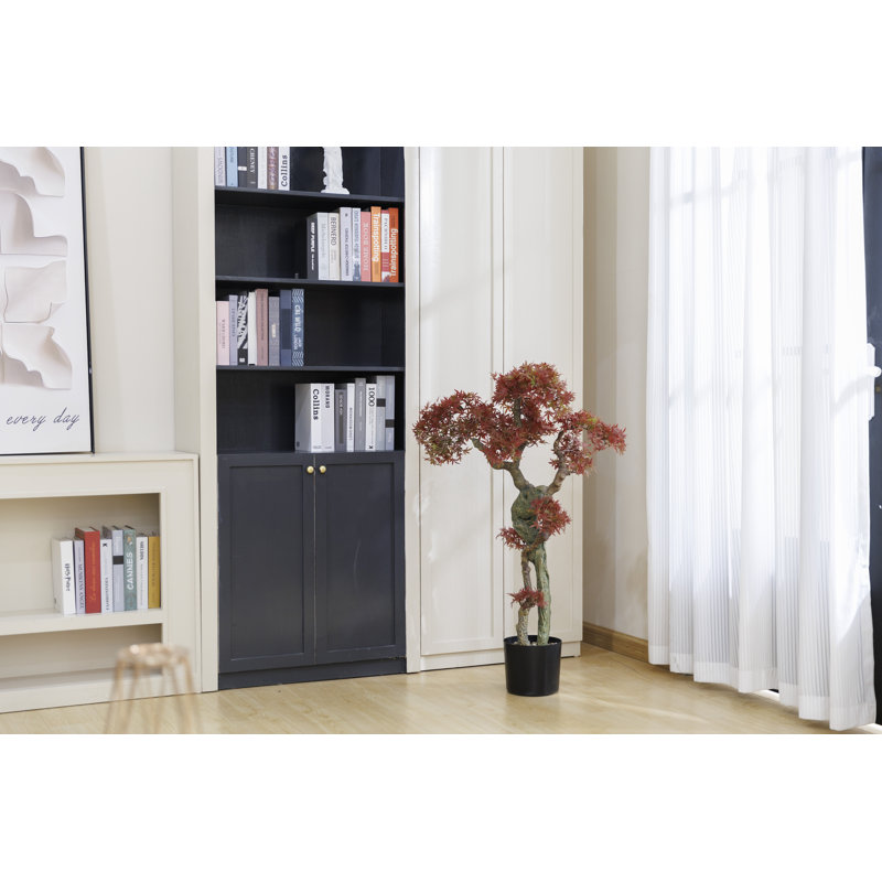 50,57 po H plante de bonsaï Real-touch, Gris