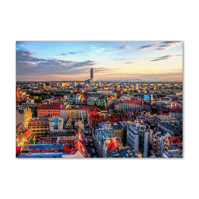 Panorama Of Wroclaw - Wrapped Canvas Print