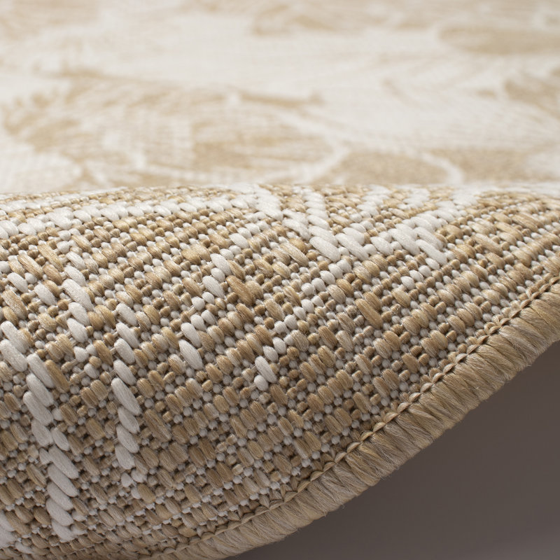 Carmel Botanical Indoor/Outdoor Rug in Sand, Rectangle 7'10" x 9'10"