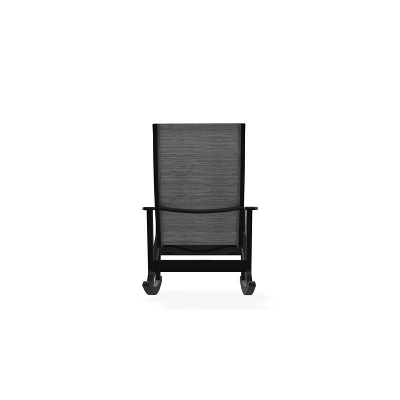 Wexler Polymer Outdoor Lounge Chair, Black, Collect Charcoal