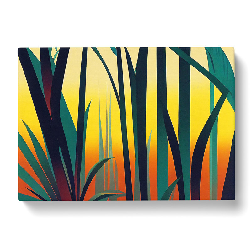 Deco Jungle - Wrapped Canvas, 50cm H x 76cm W x 3cm D