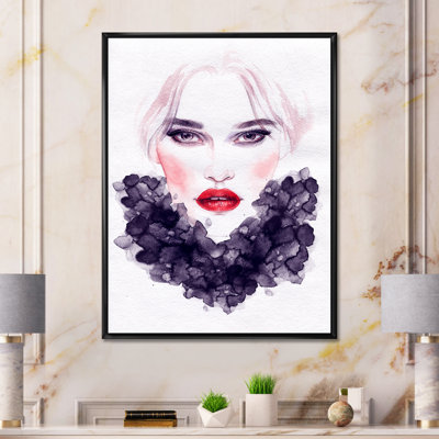«Mauve encre mauve», reproduction d'art sur toile glam