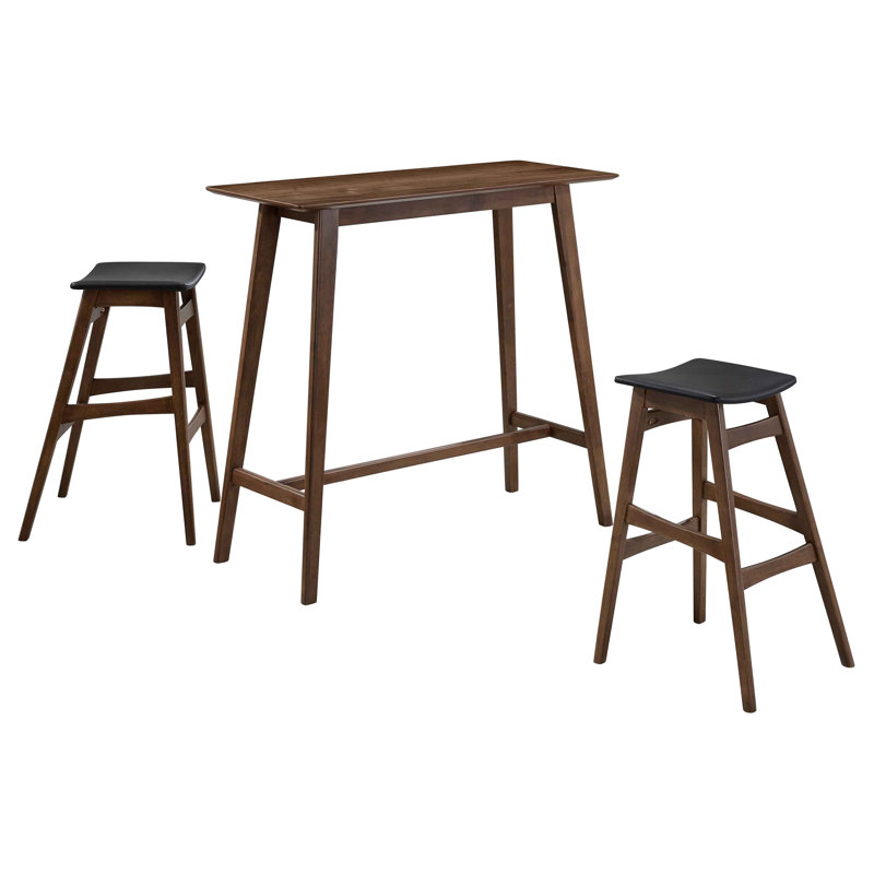 Finition raffinée - Ensemble de table bistro 3 pièces Farnworth