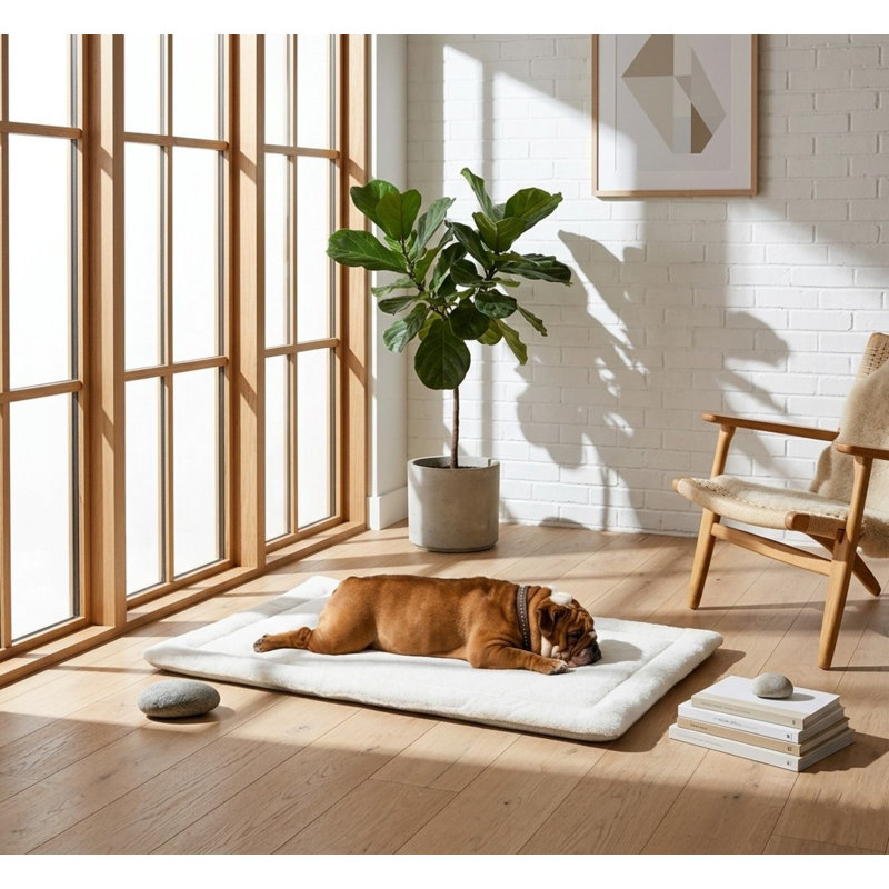 Teddy - Housse pour chien réversible Fluffy, Blanc