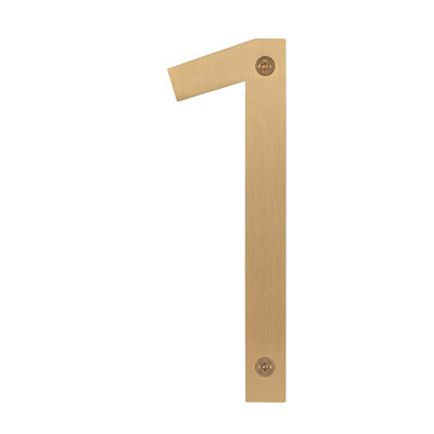 Numéro de maison en acier inoxydable, 6 po