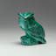 Genuine Polished Malachite Owl Carving (145.2 Grams)