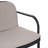 Outdoor Patio Loveseat, PP Black Frame With Beige Cushion-2065781898-2065781893