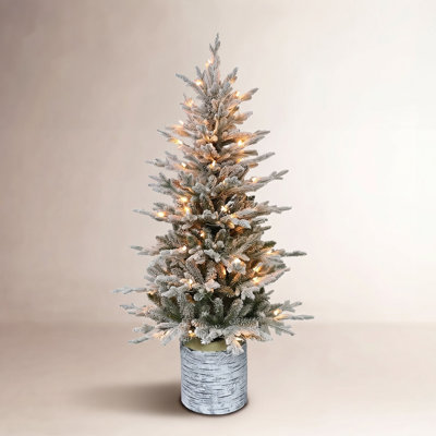 54' Lighted Artificial Fir Christmas Tree