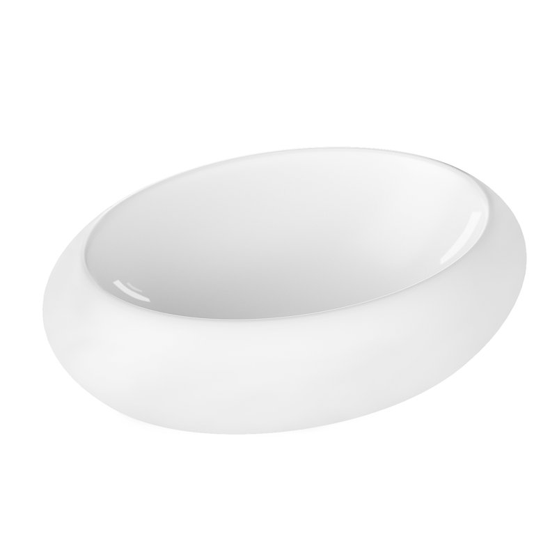 Topcraft White Ceramic 24" * 16" Vessel Bathroom Sink