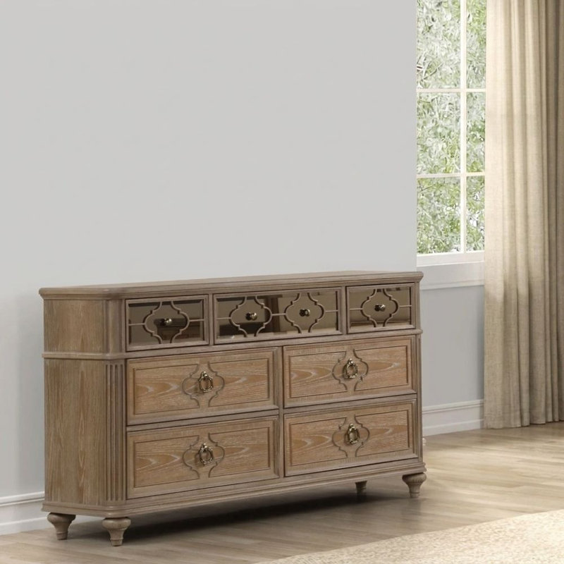 Commode large à 7 tiroirs Zebulon