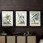 Pastel Birds IV - impression encadrée de qualité supérieure sur mesure mat - 3 pièces-1195610759-1195610776