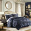 2022 Enhanced Navy 4 Pcs King Comforter - , Solid Reverse, Antique Satin Look Upgraded Firmness, Hidden Zippers,-128139061