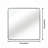 Metal Framed Square Bathrrom Mirror For Wall-1150164452