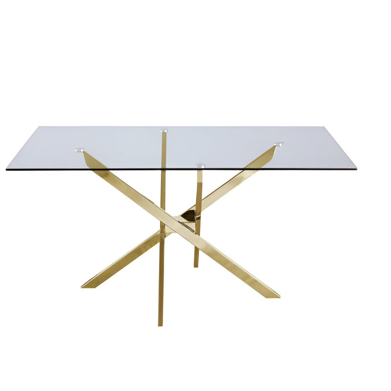 Table de salle à manger Cobain, Doré