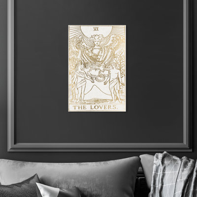 The Lovers Tarot - Painting Print on Canvas