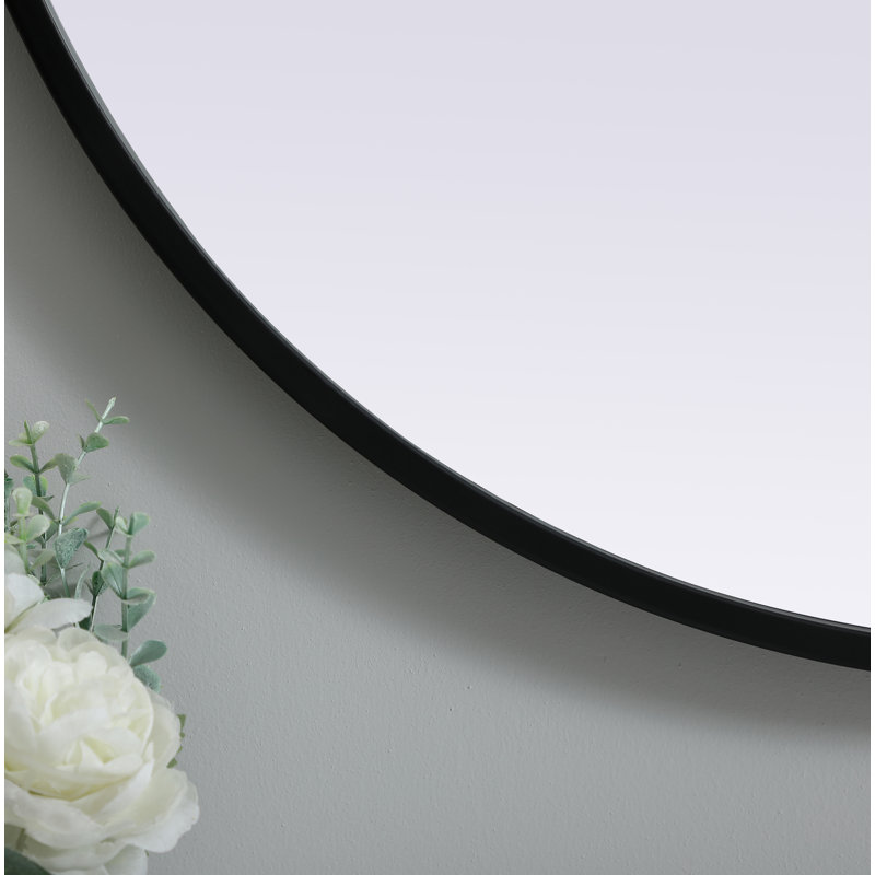 Miroir mural Sabine, Noir, 40 po x 24 po