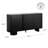 Walther 71" Modern Black Oak 3-Door Fluted Sideboard with Adjustable Storage and Ceramic Top