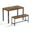 3 Pieces Dining Table Sets, With Fixed Table