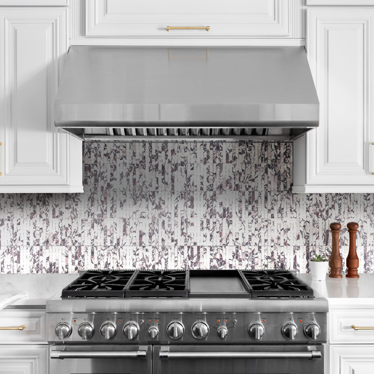 Touche Brick Stacked 11-3/4 In. X 11-3/4 In. Porcelain Mosaic Tile